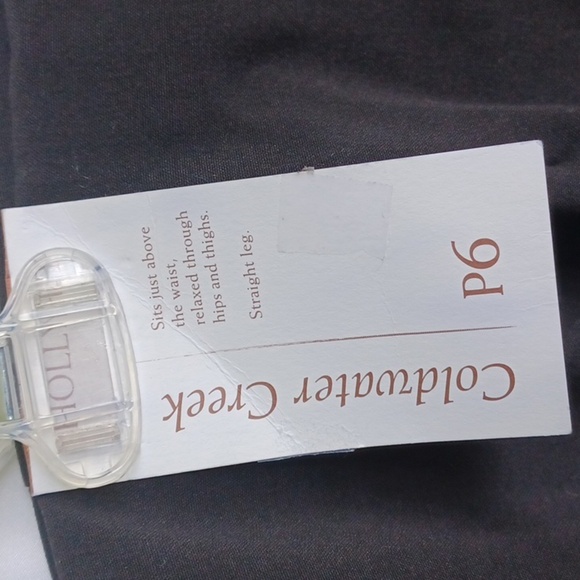 NWT Womens Petite Size 6P Coldwater Creek Black Straight Leg Dress Pants - Picture 5 of 9